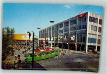 4000 Basel Bâle Foto AK Ausstellung Schweizer Mustermesse Straßenbahn