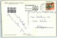 Grindelwald 1977 Foto AK Weg Männlichen-Kleine Scheidegg eigernordwand