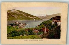 3700 Spiez 1912 Foto AK Thunersee Alpen