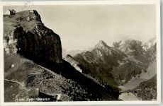 Hoher Kasten 1930 Foto AK Hotel Hoher Kasten Bahnpost Zug 3884
