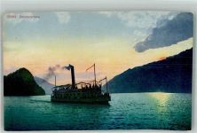 3855 Brienz BE Foto AK Brienzer See Dampfschiff