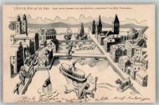 8000 Zürich 1904 - Nach einm Bild Jugendstyle von Koby Tintenklex