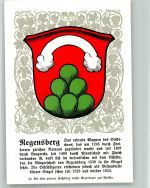 8158 Regensberg Lithographie Wappen