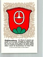 8824 Schönenberg ZH Lithographie Wappen