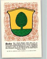 8107 Buchs ZH Lithographie Wappen