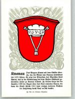 8934 Knonau Uttenberg Lithographie Wappen Knonau