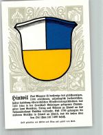 8340 Hinwil Lithographie Wappen