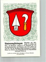 8103 Unterengstringen Lithographie Wappen