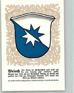 8187 Weiach Lithographie Wappen