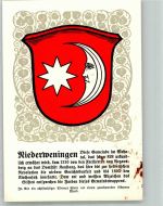 8166 Niederweningen Lithographie Wappen