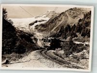Bernina Foto AK Bergbahn Berninabahn Piz Palü Gletscher