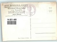 Bernina Foto AK Bergbahn Berninabahn Piz Palü Gletscher