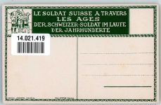 Les Verrières Uniform Der Schweizer Soldat im Laufe der Jahrhunderte 1871 Militär Schweiz Winterlithographie