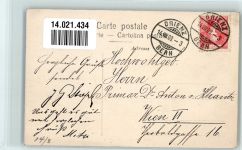 3855 Brienz BE 1909 Foto AK Hotel Bären Dampferanlegestelle