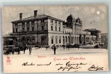 Winterthur Bahnhof Bahnhof Schweiz 1898 Mondschein