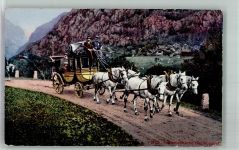 Zürich Postkutsche Gebirgspost Ort lt. Verlag Postkutsche Schweiz Foto AK