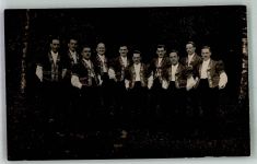 4000 Basel Bâle 1924 Foto AK Tracht Jodler Doppelquartett Edelweis