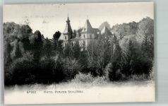 3700 Spiez 1910 Foto AK Hotel Pension Schlössli