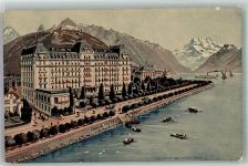 1820 Montreux Foto AK Hotel Eden