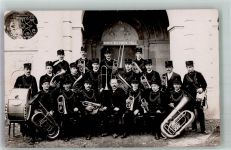 8750 Glarus Foto AK Uniform Musikkapelle Ort lt. Fotograf