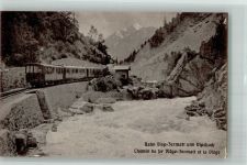 3930 Visp Viège Foto AK Bergbahn Gotthardbahn