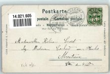 6000 Luzern Lucerne 1899 Gebrauchsspuren sign. Steinmann Dampfer Lithographie Künstlerkarte