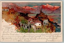 6600 Locarno 1904 Gebrauchsspuren sin. Wielandt, M. Madonna del Sasso Lithographie