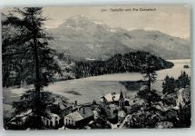 7512 Champfèr 1908 Gebrauchsspuren Piz Corvatsch Reißnagelloch