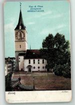 8000 Zürich Gebrauchsspuren Kirche St. Peter Werbung Serrapallo´s China-Wein