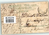 Prägedruck Liebespaar Tracht Schweiz 1907 Gebrauchsspuren