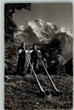 Bläser Tracht mit Jungfrau Alphorn