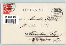 1901 - Foto Hausamann Tracht Frau Mann a.d. Melkschemel