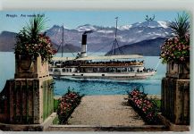 Weggis Raddampfer Schiller auf dem Vierwaldstättersee Binnenschiff