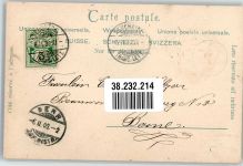 Gruss aus dem Schweizerlande mit Wappen Motiv Schweiz 1900 Prägedruck