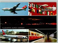 8302 Kloten 1988 Sonderstempel Passagierjet der Swissair Doppeldecker U-Bahn Fotograf Baumann