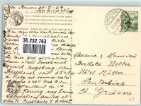 Postkutsche duchbricht Rinderherde Bundesfeierkarte Für die berufliche Förderung unserer Jugend Bundesfeier Ganzsachen Schweiz 1949 Künstlerkarte