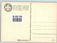 sign. Chiesa, Pietro Der Auswanderer Bundesfeierkarte Für die Schweizer im Ausland Bundesfeier Ganzsachen Schweiz 1946 Künstlerkarte