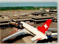 8000 Zürich Foto AK Eine McDonnell Douglas DC-10 der Swissair