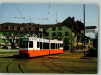 1227 Carouge GE La Praille Foto AK Düwag-Bahn am Rondeau de Carouge Fotograf Eric Rahm