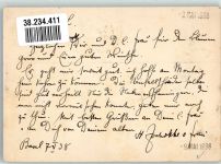 Basel Bâle Schweizerische Veteranen Vereinigung Ort handschriftlich Militär Schweiz 1938