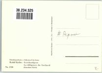 sign. Koller, Rudolf St. Gotthardpost Reproduktion Postkutsche Schweiz Künstlerkarte