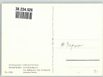 sign. Koller, Rudolf St. Gotthardpost Reproduktion Postkutsche Schweiz Künstlerkarte
