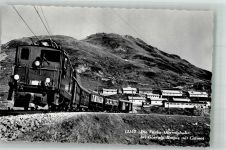 7188 Sedrun Foto AK Bergbahn Furka-Oberalpbahn Oberalp-Hospiz