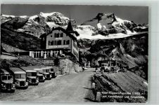 Klausenpass Foto AK Postbus Hotel Klausen Passhöhe