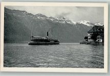 Iseltwald Dampfschiff Binnenschiff Foto AK