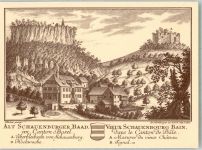 4410 Liestal FOTO KEINE AK Alt Schauenburger Baad Foto Ak nach Stich