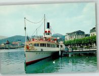 6000 Luzern Lucerne Foto AK Gasthaus Foating-Restaurant Wilhlem Tell