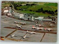 8000 Zürich Foto AK Fliegeraufnahme Flughof Kloten