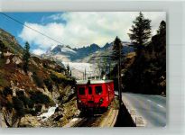 3999 Oberwald Foto AK Eisenbahn Furka-Oberalp-Bahn Rhonegletscher
