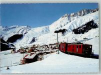 7188 Sedrun Winter Eisenbahn Bündner Oberland